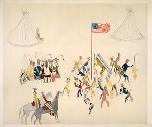 Danse Shoshone uniquement par des hommes - Charles Washakie